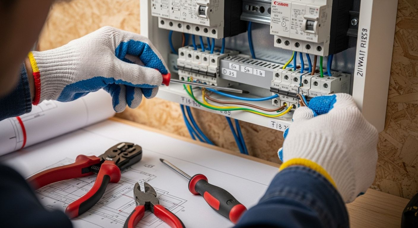 rozvádzač domácnosť montáž