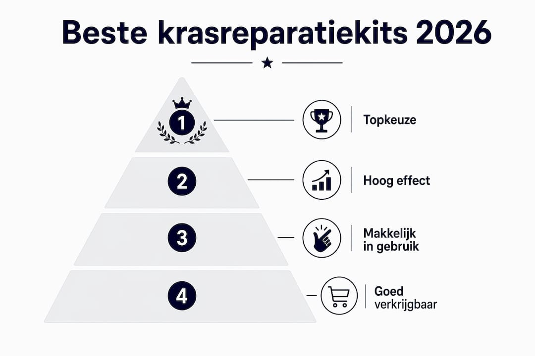 Infographic: de beste krasreparatiesets op een rij