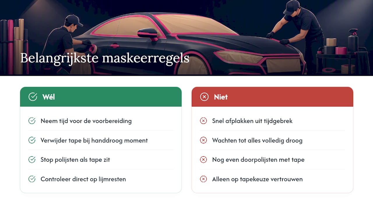De vaste maskeerroutine is overrated — overview diagram