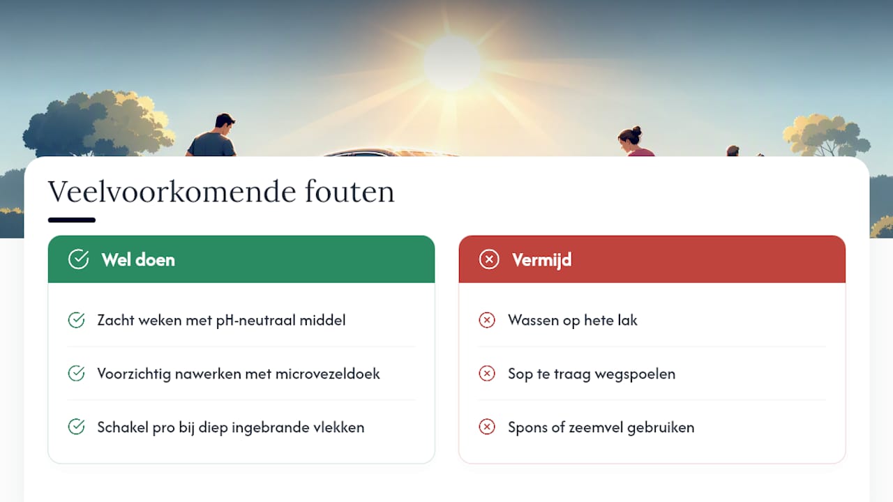 Welke fouten leiden het vaakst tot vlekken? — overview diagram