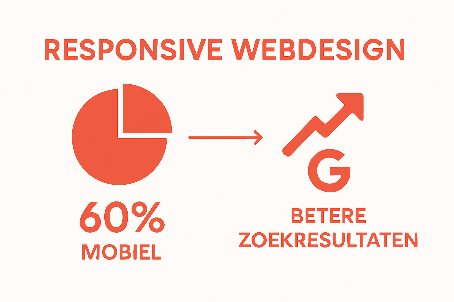 Mobile usage statistics and conversion infographic for responsive webdesign