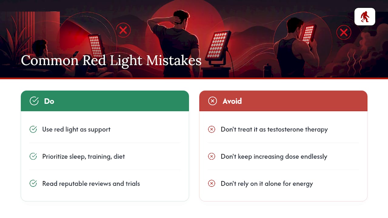 What Do Men Get Wrong About Red Light and Dopamine? — overview diagram