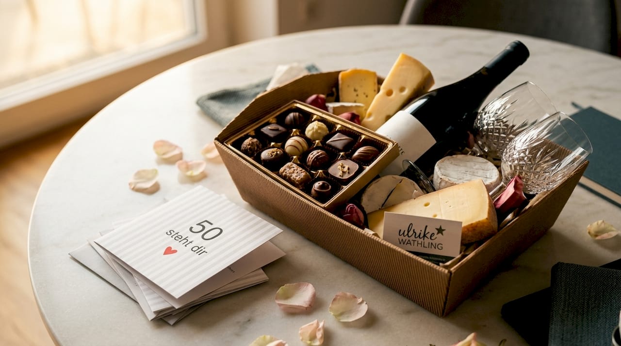 Exklusive Feinkost-Geschenkbox mit erlesenen Spezialitäten