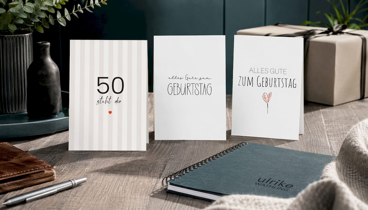 50 steht dir - Postkarte