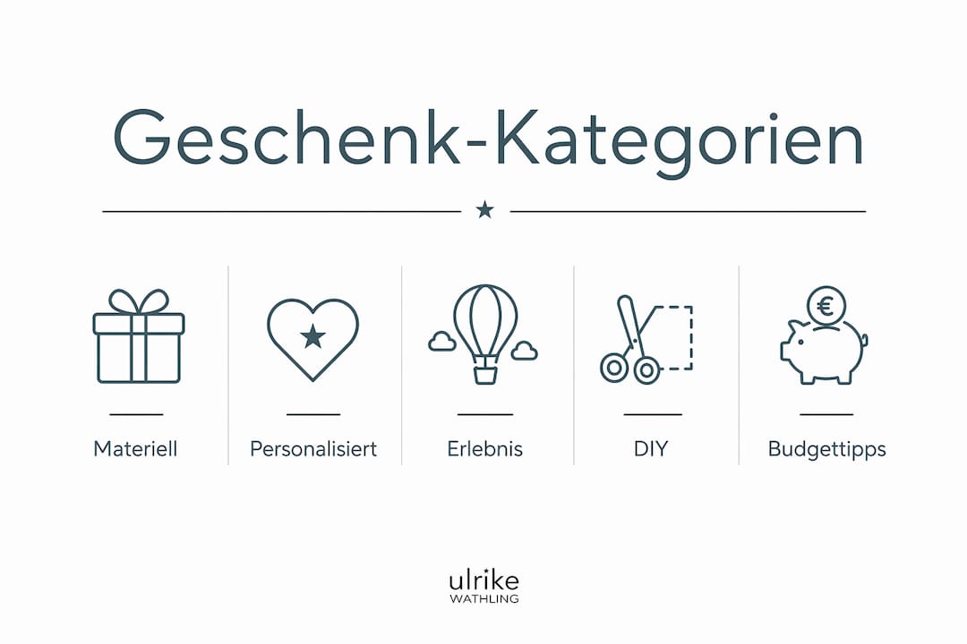 Diese Infografik zeigt, welche Geschenkideen am besten zu verschiedenen Freundschaftstypen passen.