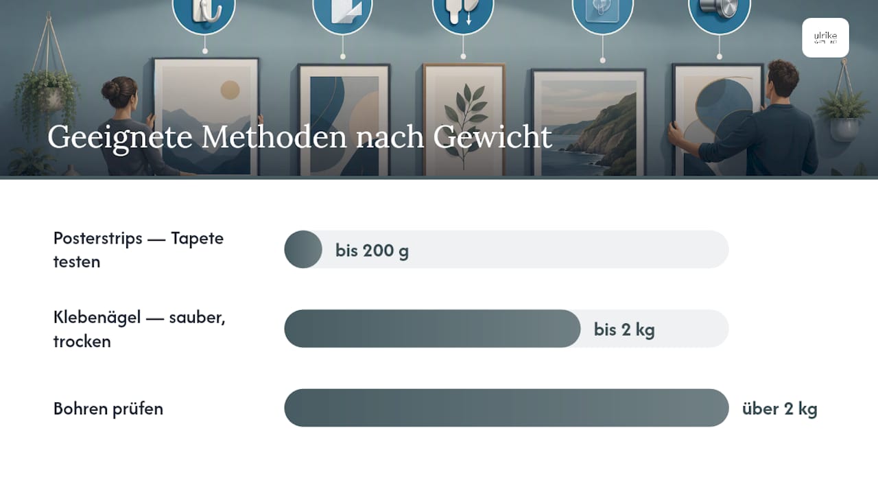 Übersicht: Welche Befestigung passt zu welchem Wandtyp und Gewicht?