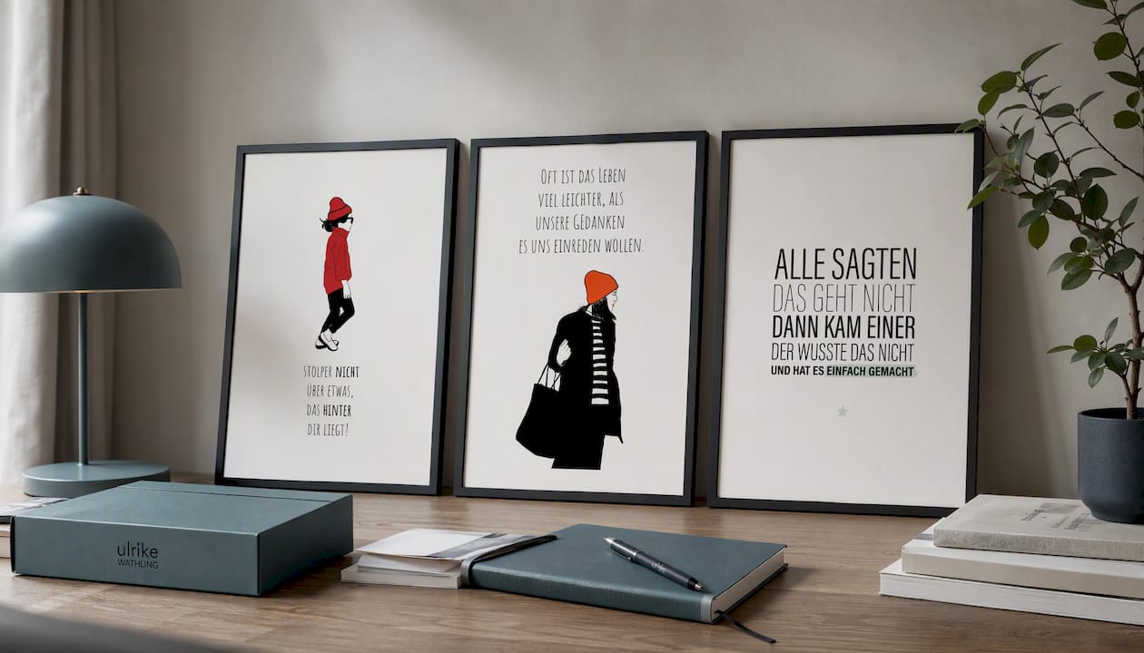 Stolper nicht über etwas, das hinter dir liegt Poster kaufen | Ulrike Wathling