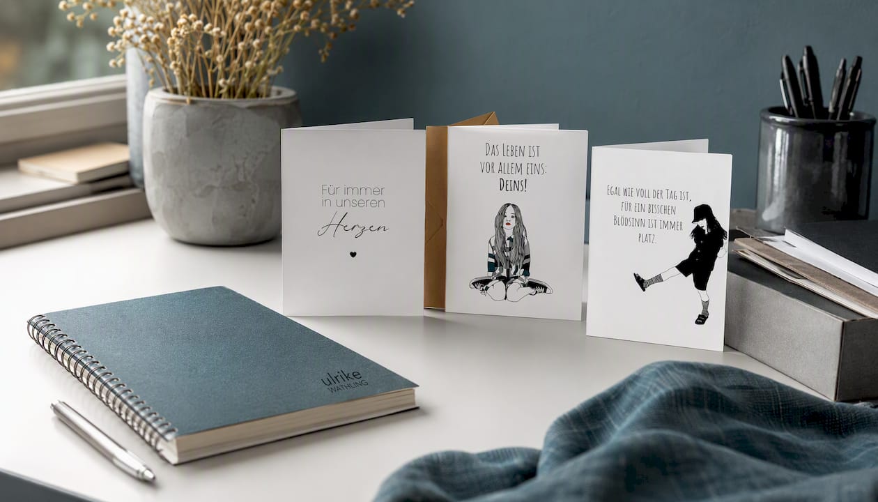 Für immer in unseren Herzen - Postkarte