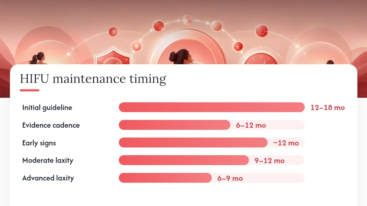 HIFU collagen rebuilding maintenance timeline