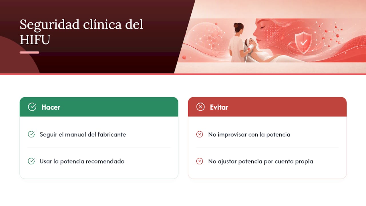 Lo que dice la evidencia clínica sobre la seguridad del HIFU — overview diagram