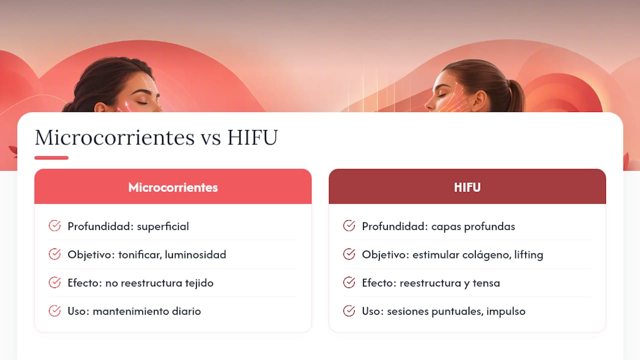 Comparativa entre microcorrientes y tecnología HIFU