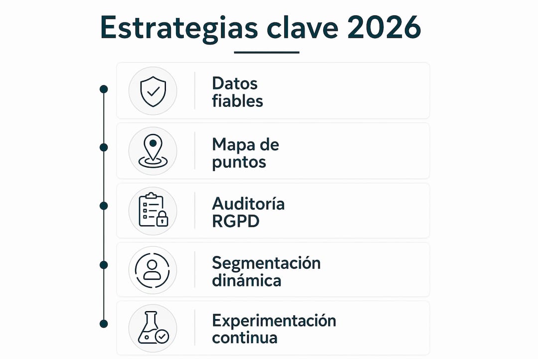 Infografía: pasos esenciales para lograr una personalización efectiva en 2026 Infografía: pasos esenciales para lograr una personalización efectiva en 2026