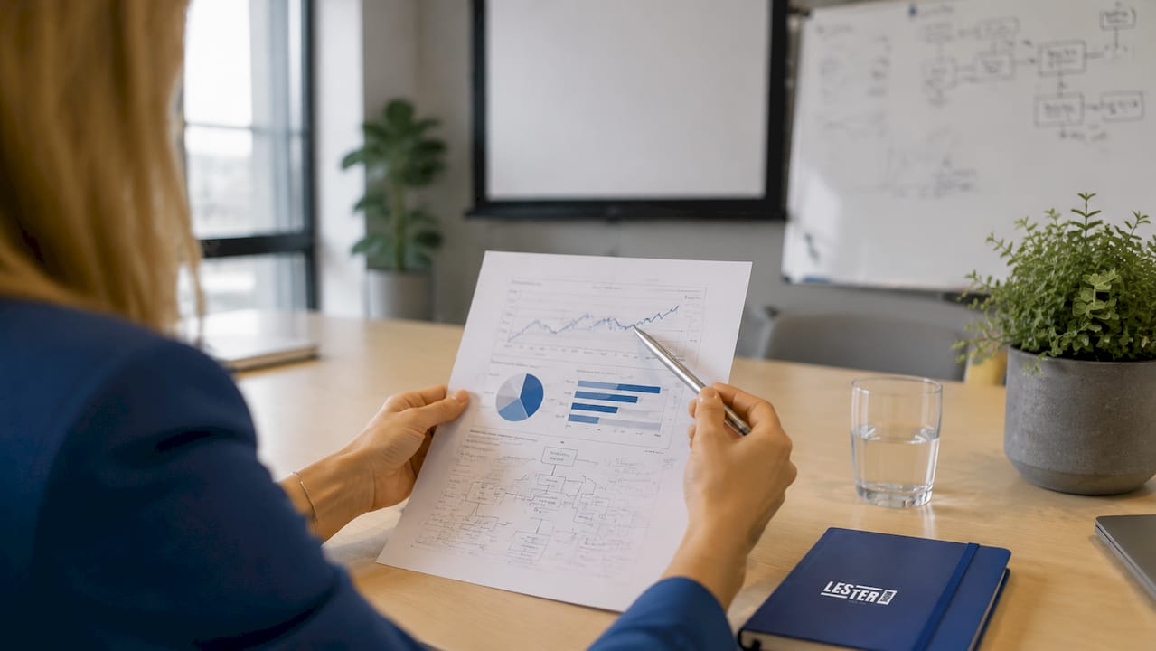 SERPs: qué es y cómo funciona en SEO Lestergrow Profesionales revisando datos de posicionamiento y composición de las SERPs
