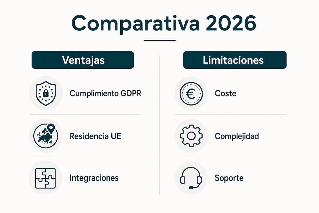 Comparativa de herramientas alternativas a Kissmetrics por fortalezas y limitaciones