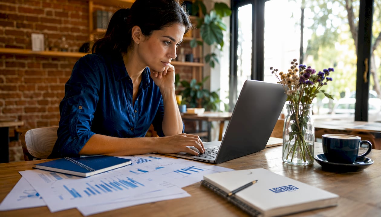 Alternativas a Semrush para pymes y agencias. Profesional revisando alternativas a Semrush en una herramienta SEO