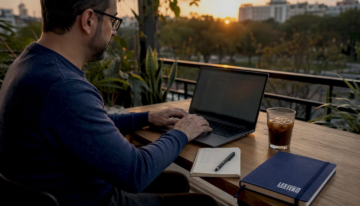Consultor SEO trabajando con datos de visibilidad en IA