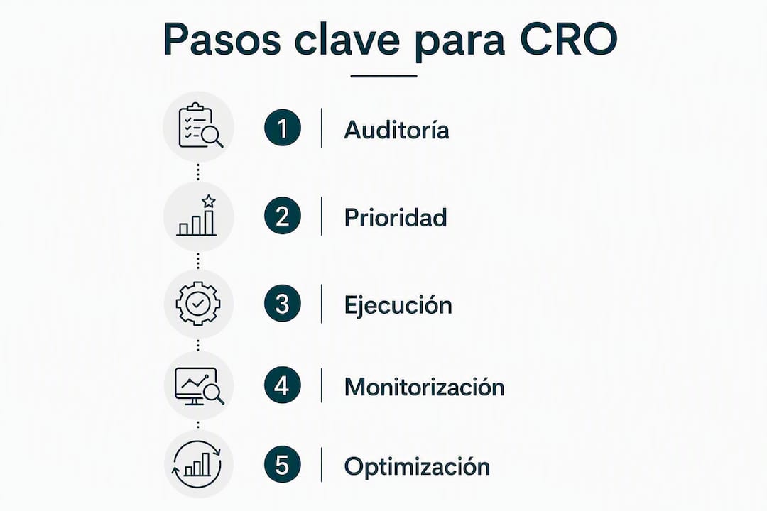 1785503550896 Infografia con pasos clave para mejorar tasa de conversion Cómo mejorar la tasa de conversión en ecommerce (2026) LG DATAONE 1 Infografía con los pasos fundamentales para aumentar la tasa de conversión