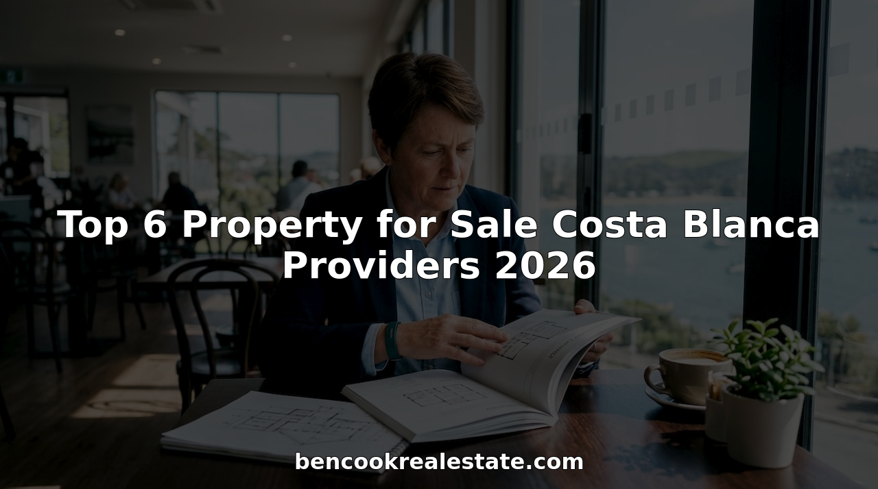Real estate agent reviewing Costa Blanca property listings