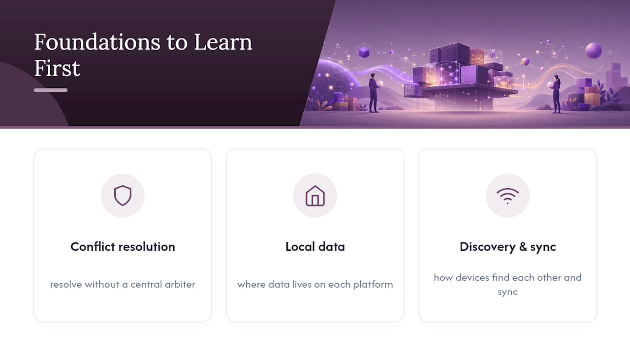 Three foundations of local-first architecture