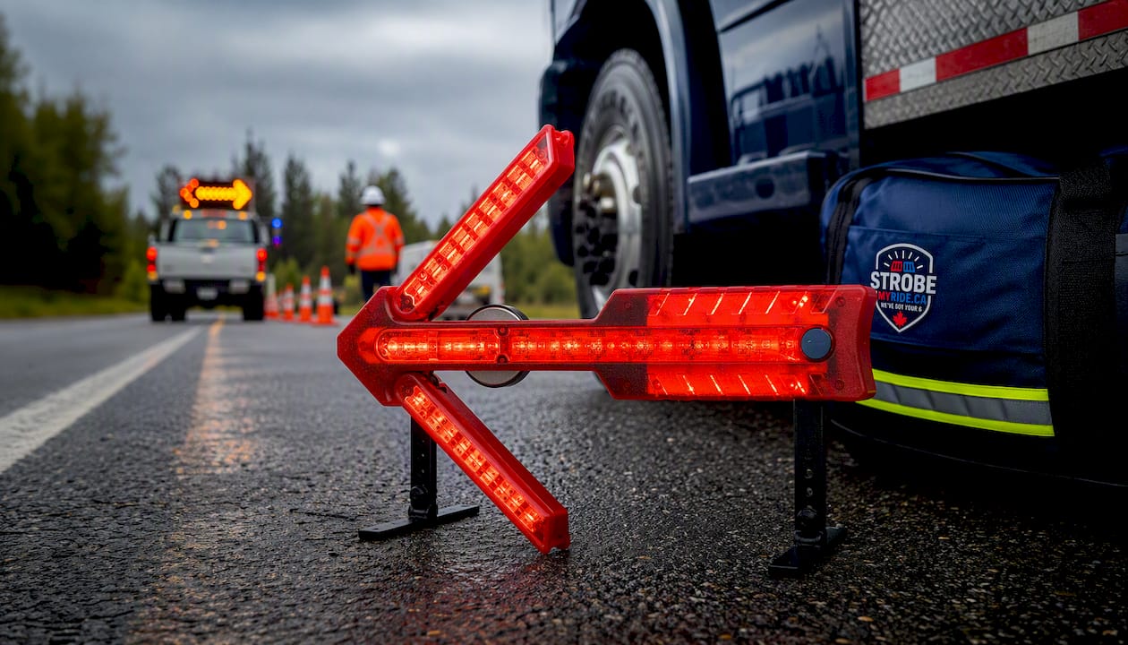 Signal Arrow Rapid Deploy – Foldable LED Flare Directional Arrow