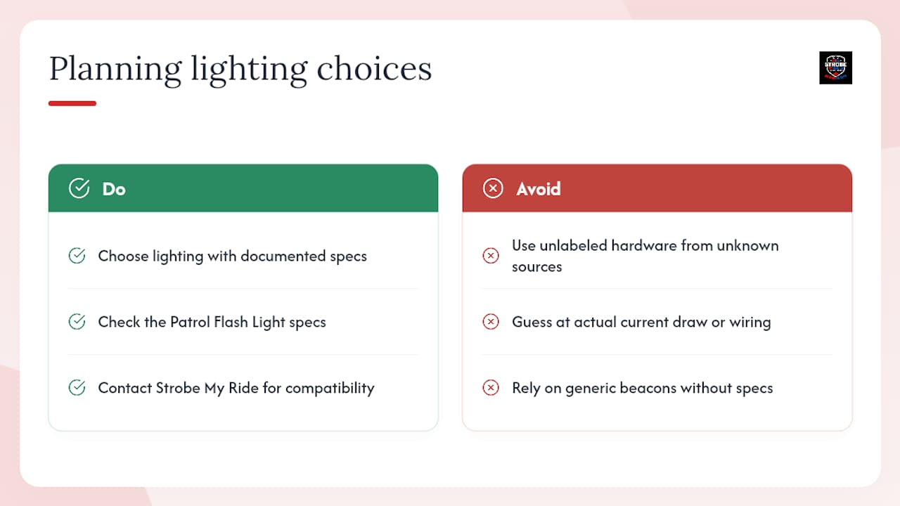 Ready to run lighting without the drain worries — overview diagram