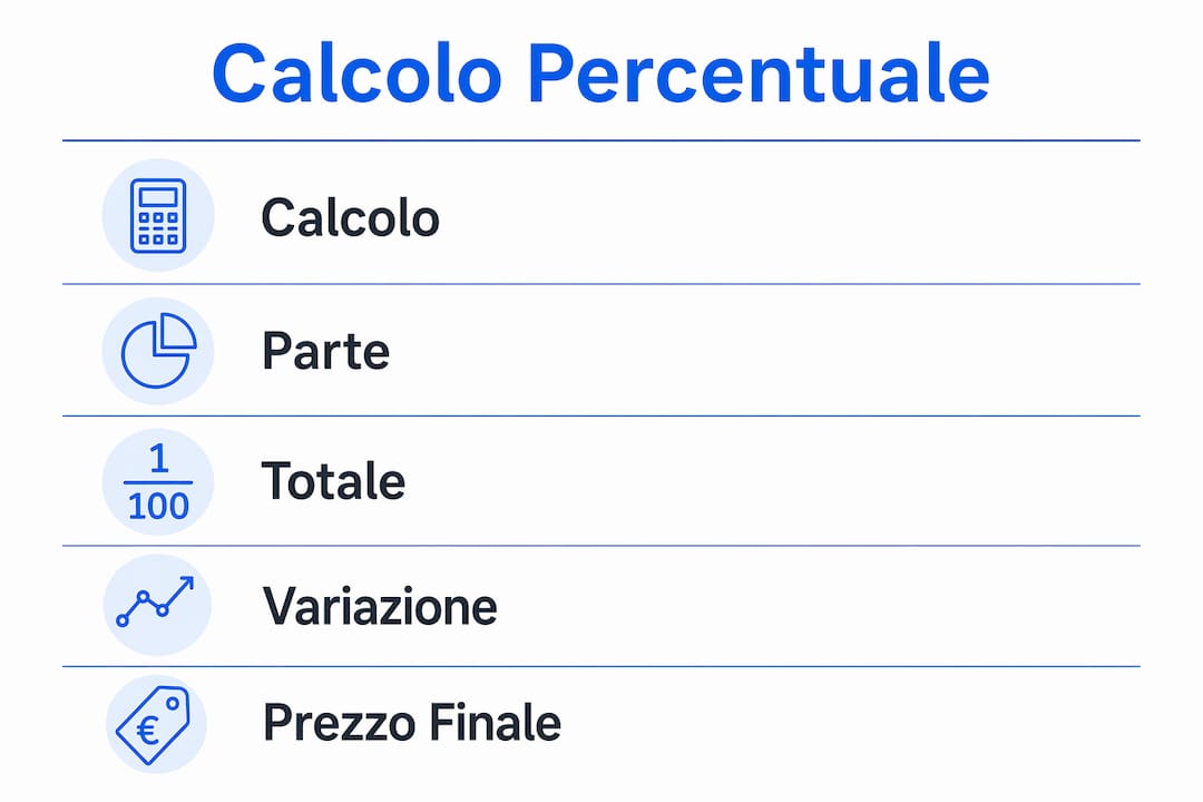 Guida illustrata: tutti i passaggi per calcolare le percentuali