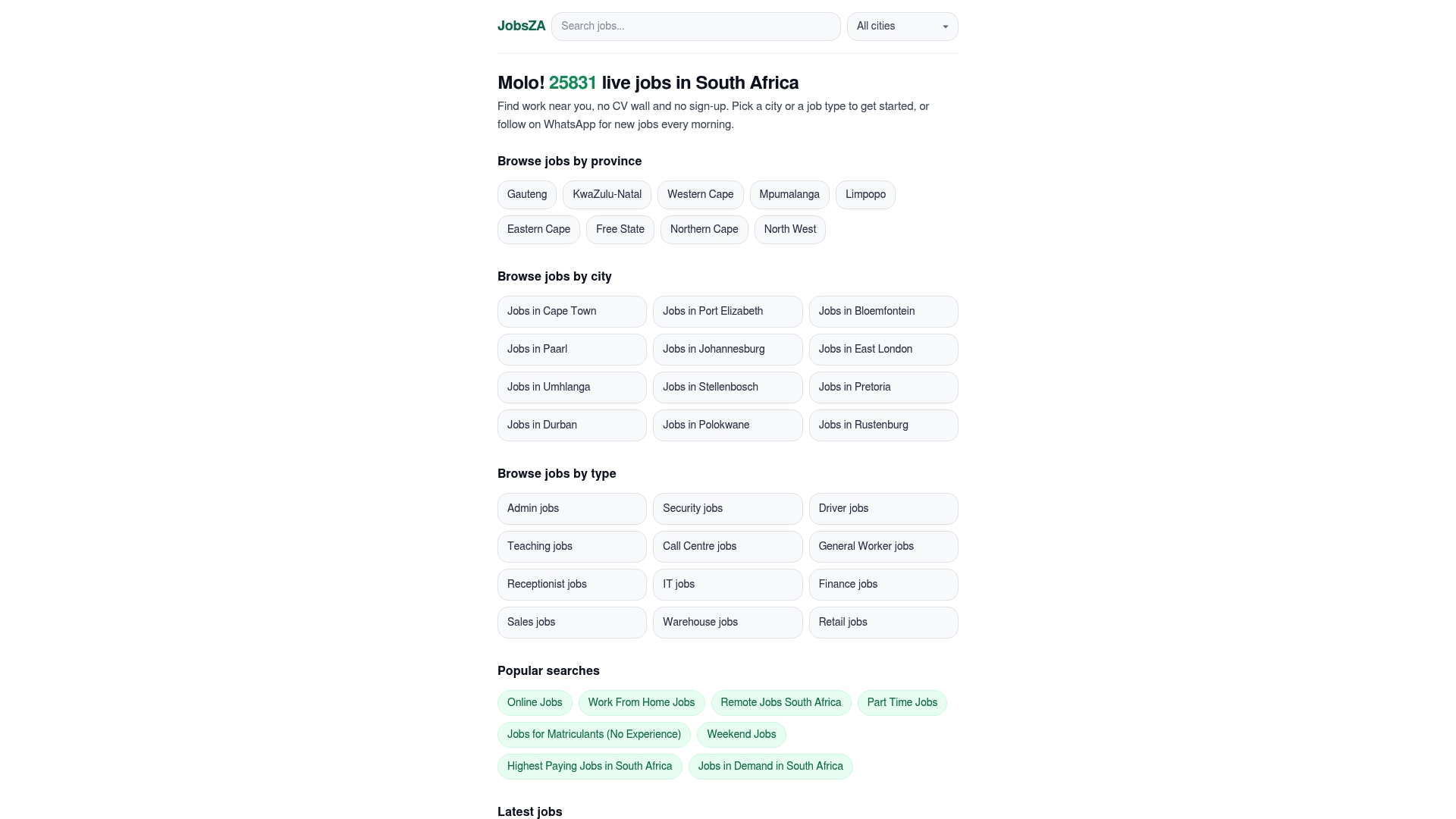 Findjobsza