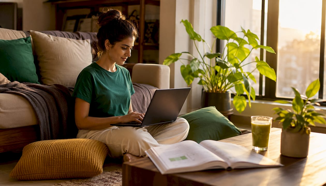 Übung macht den Meister: Mit den Händen am Laptop werden Excel-Formeln Schritt für Schritt eingegeben und ausprobiert.