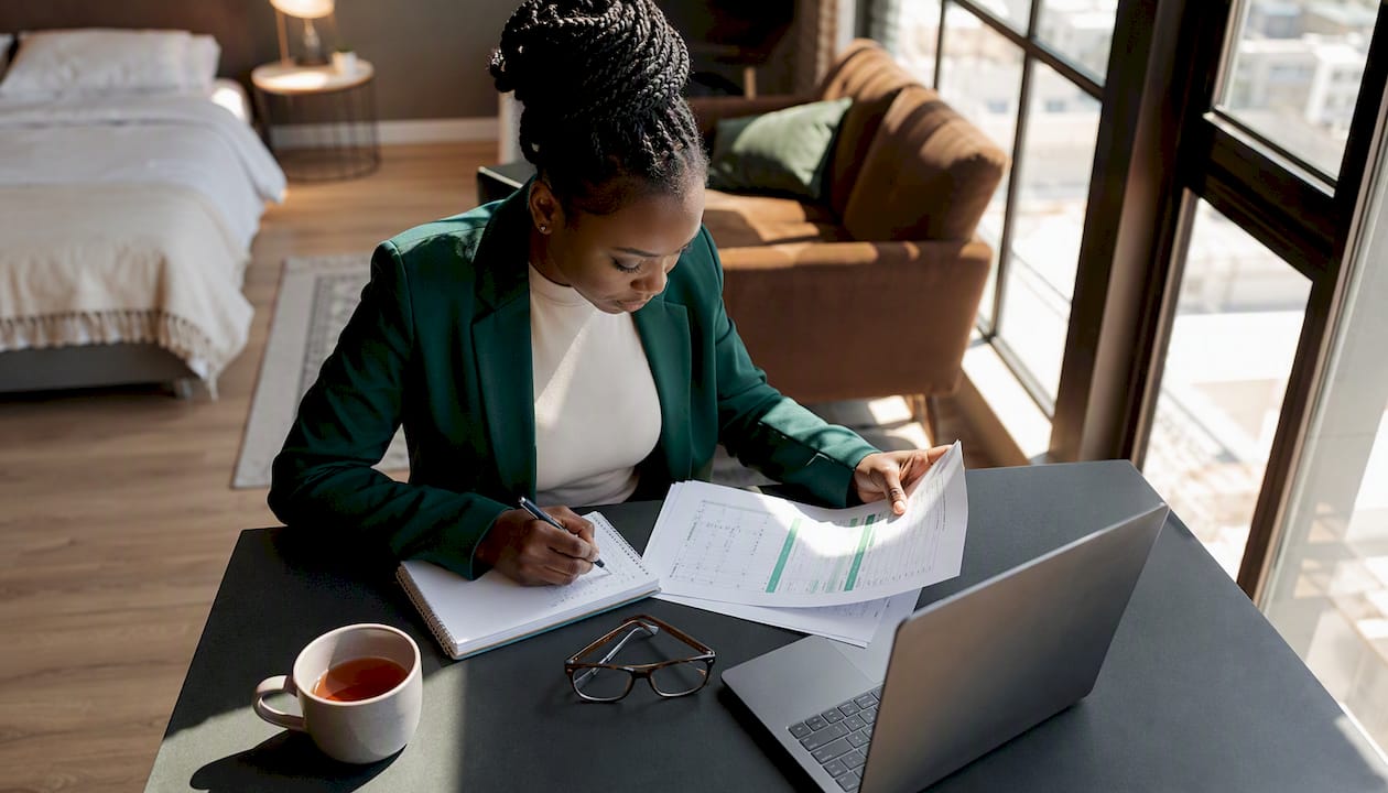 South African job seeker reviewing salary reports