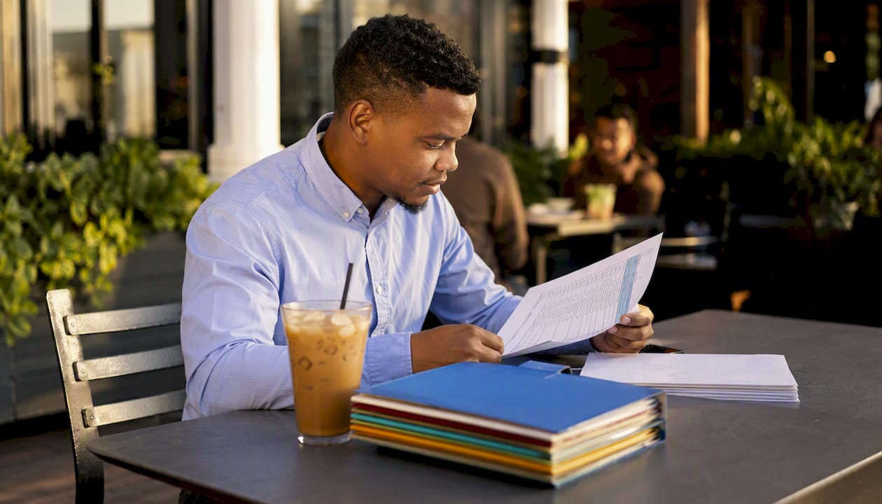 Reviewing pricing schedule in office setting