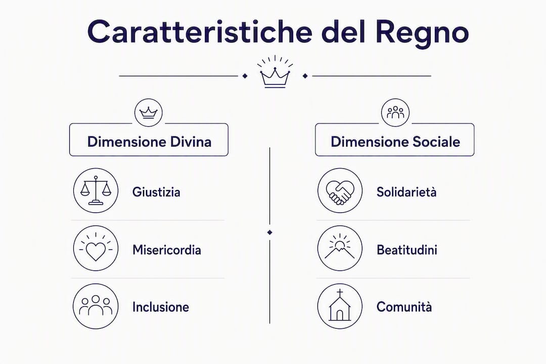 Infografica: gli aspetti teologici fondamentali del Regno di Dio