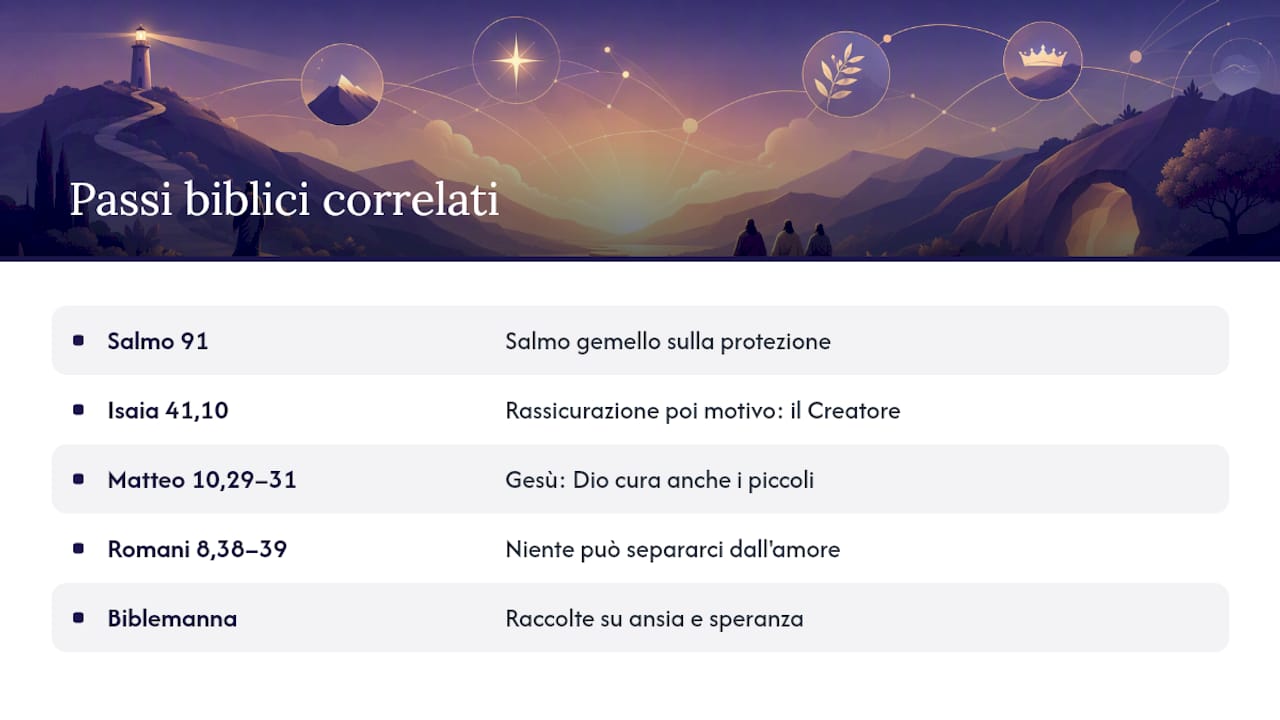 Quali altri passi biblici illuminano il messaggio del salmo? — overview diagram