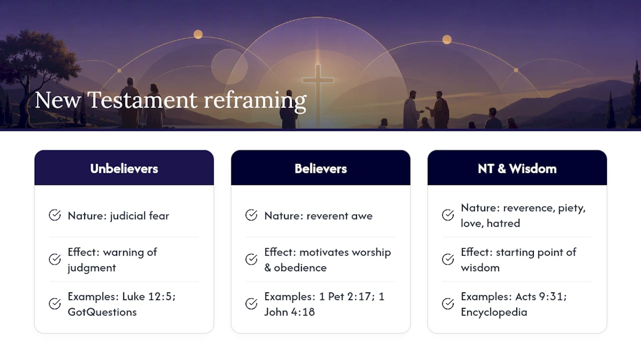 New Testament reframing — overview diagram