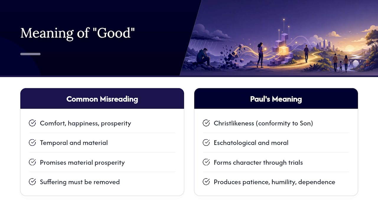 What does "good" actually mean here — and what it doesn't — overview diagram