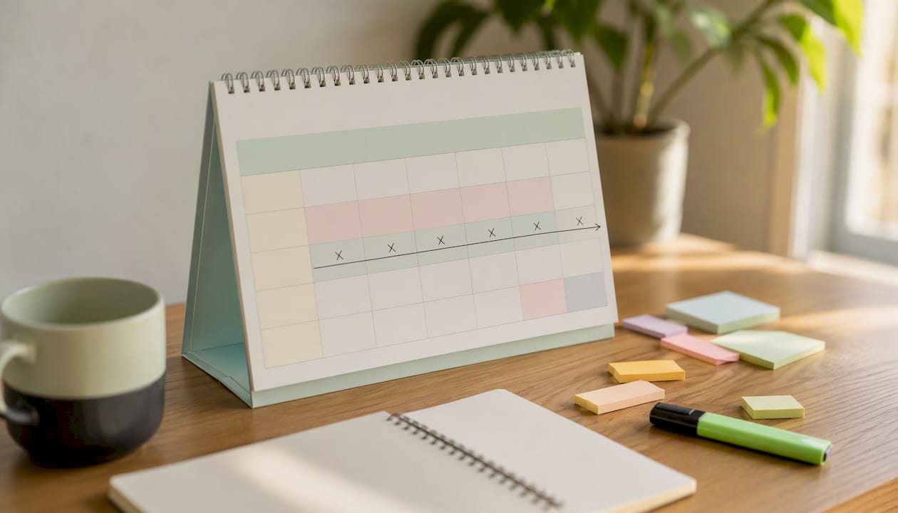 Calendar with marked appeal deadlines