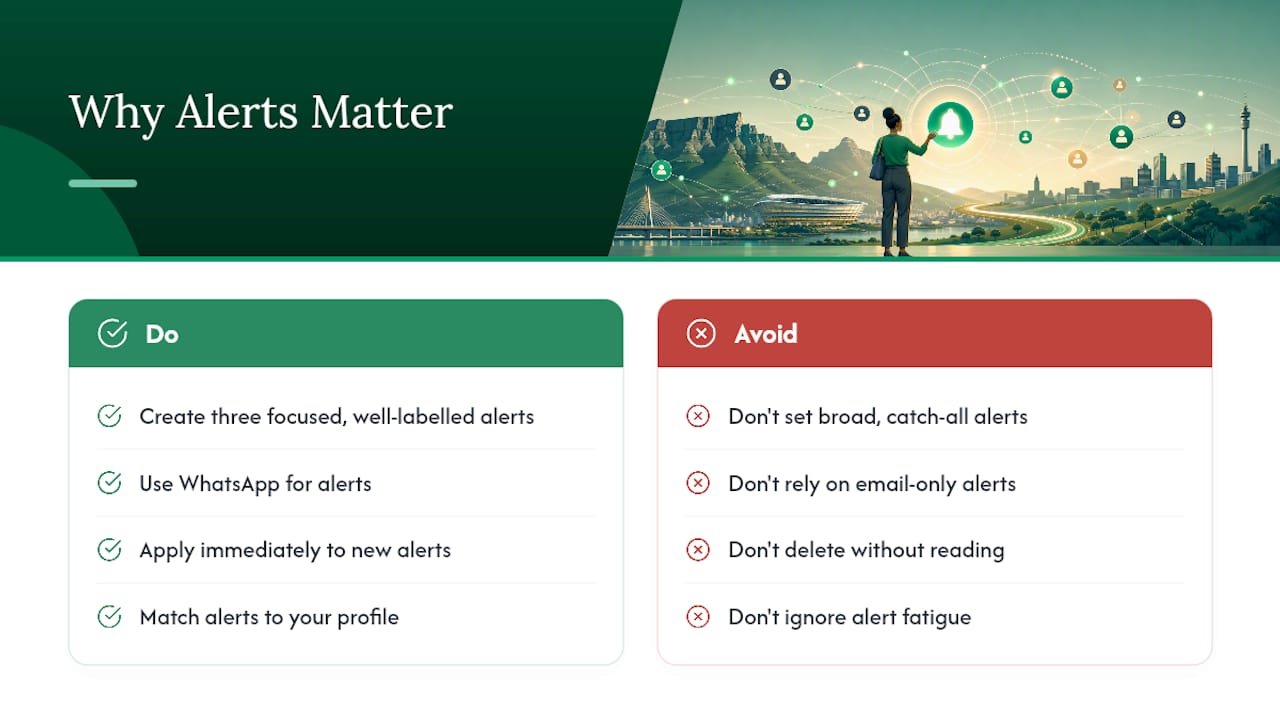 Why job alerts matter more than most people realise — overview diagram