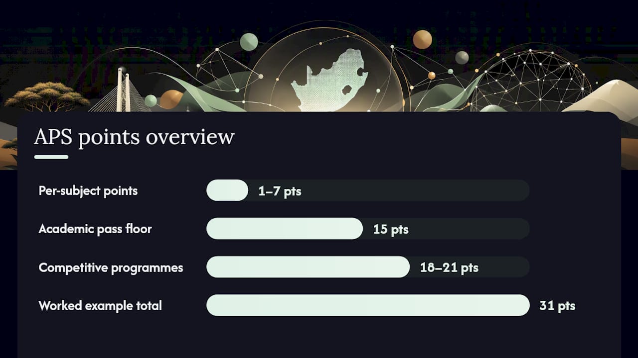 Diagram of Admission Point Score calculation