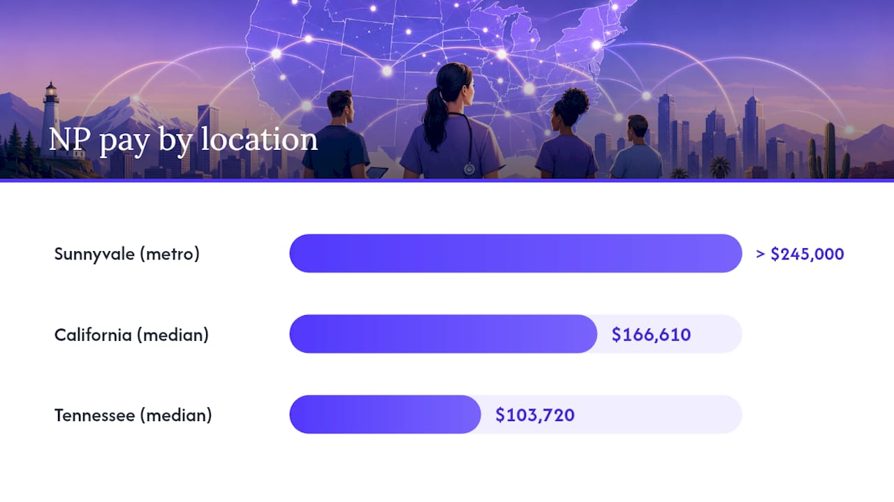 How Much Does State Location Change Nurse Practitioner Pay? — overview diagram
