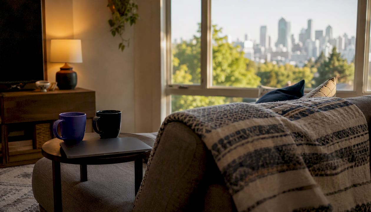 Shared apartment living space