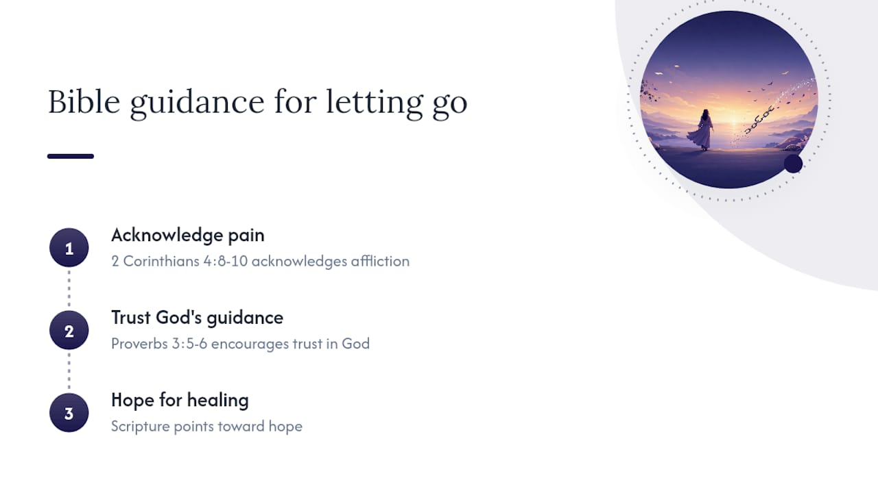 Diagram of scripture themes for heartbreak