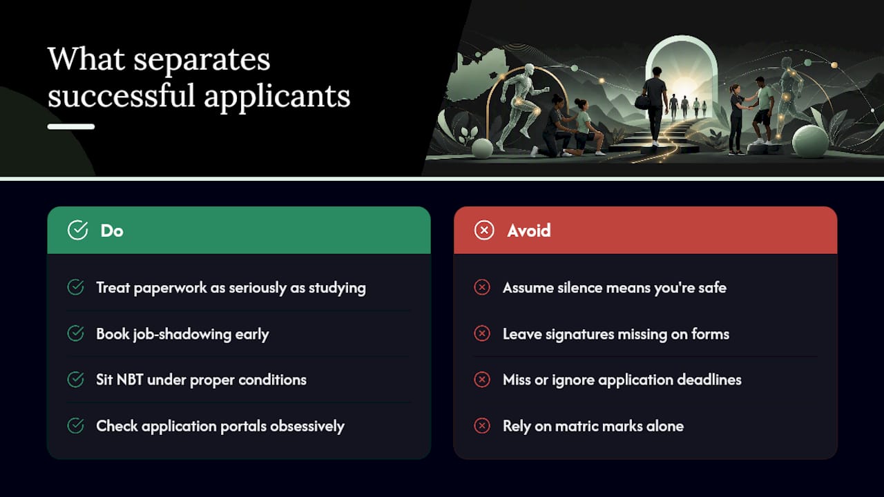 What actually separates the applicants who get in — overview diagram