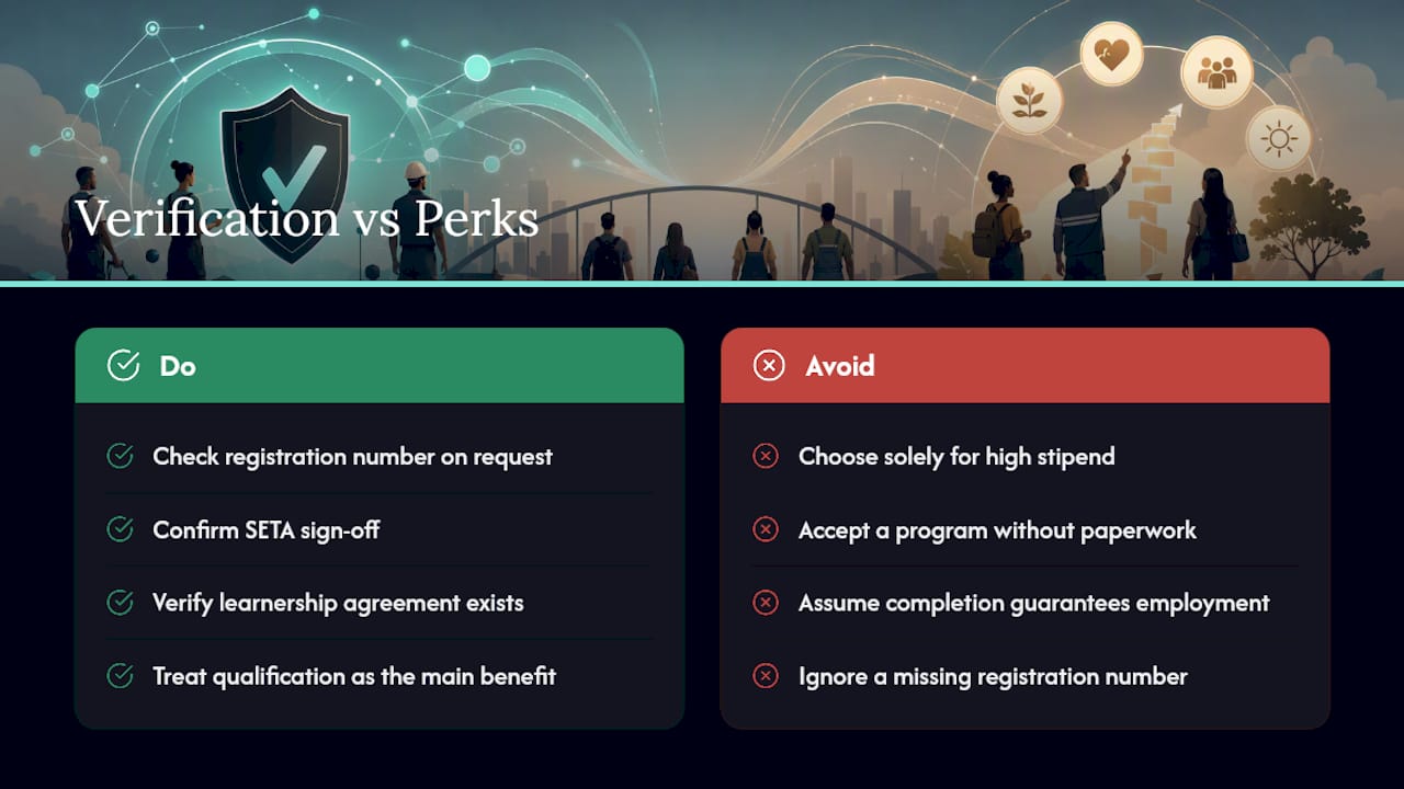 Why Verification Matters More Than the Perks — overview diagram