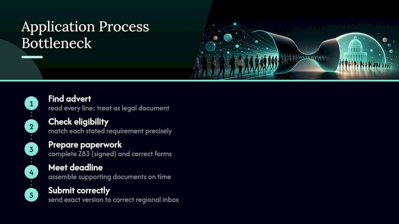 Government internship application process flow