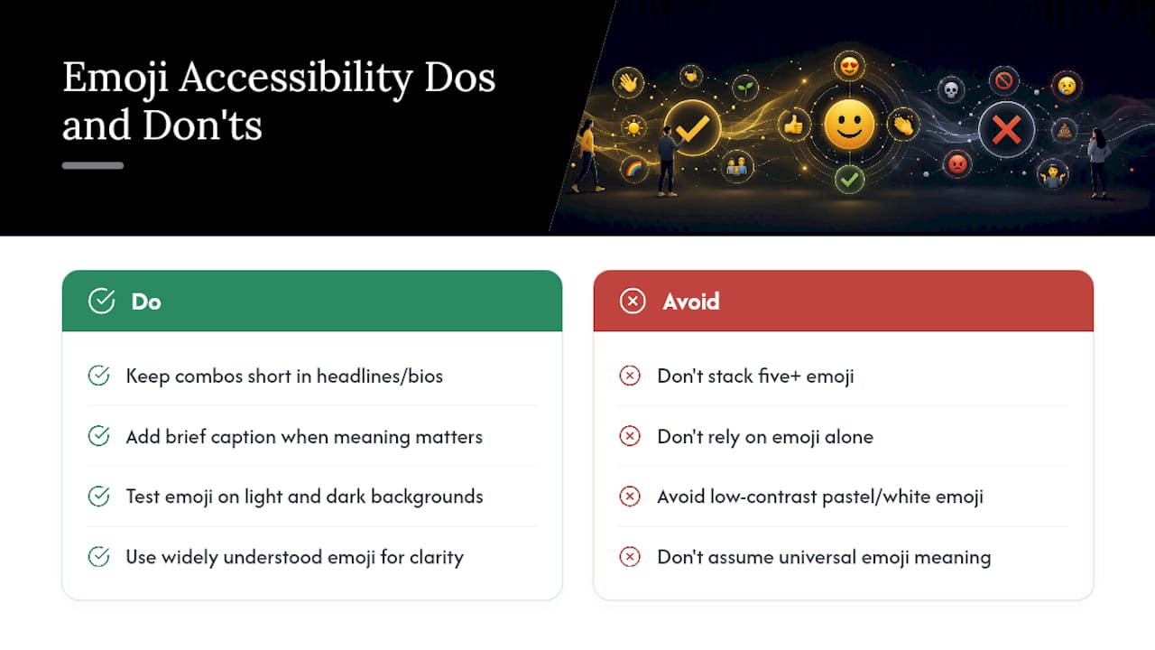 Accessibility Considerations for Emoji Combinations — overview diagram