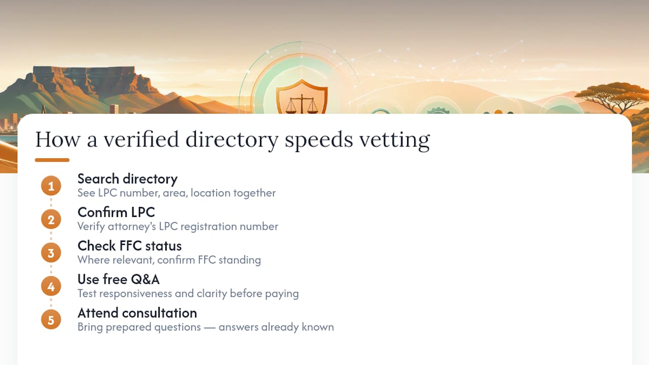 Why a verified directory shortens the vetting process — overview diagram