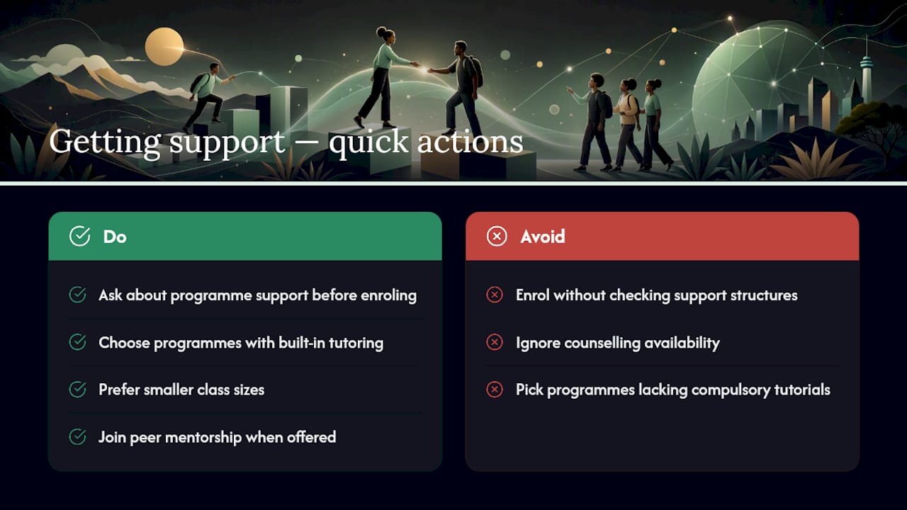 Getting support once you're enrolled — overview diagram