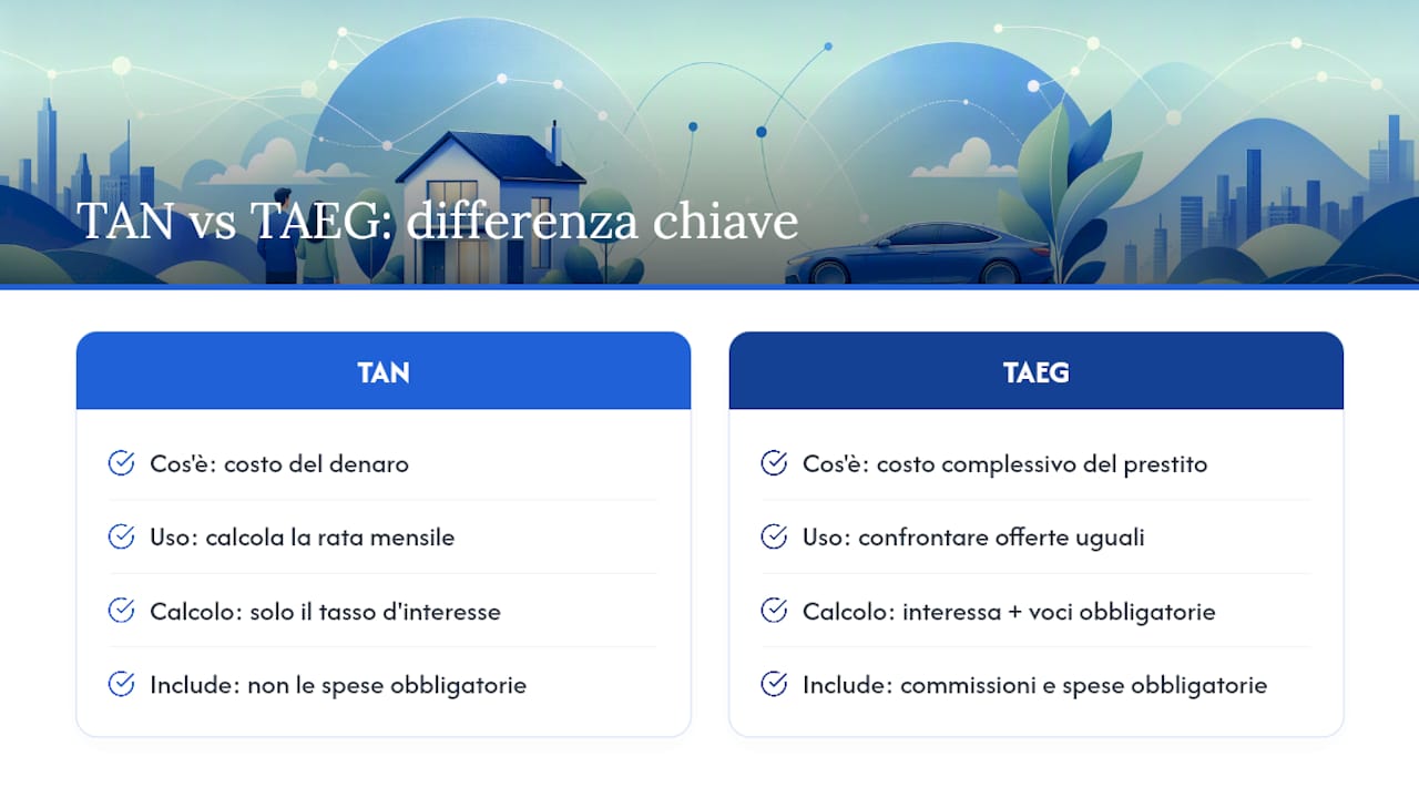 Differenza tra TAN e TAEG