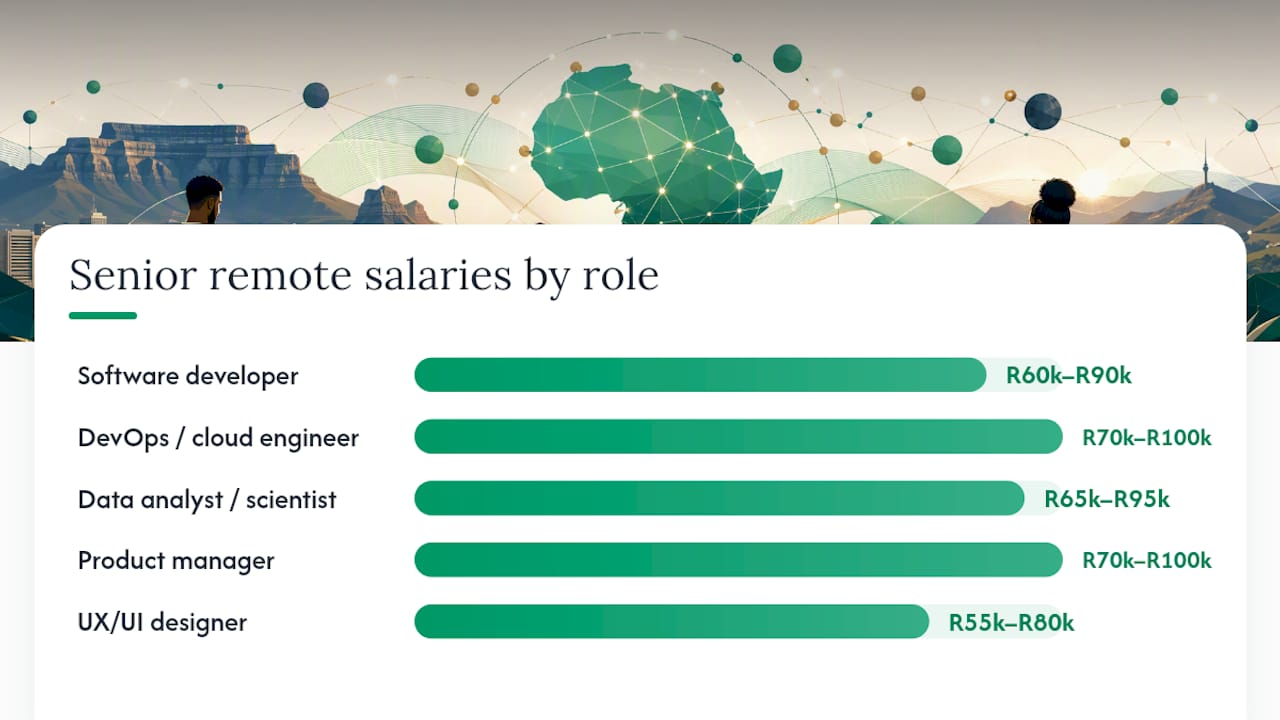 Remote salary ranges by role and experience level — overview diagram