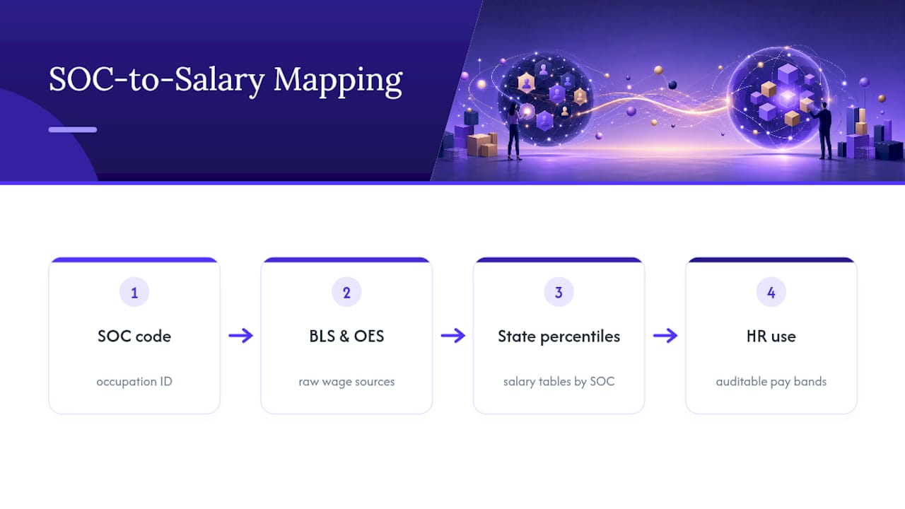 How Salary Atlas Maps SOC Codes to Real Wage Data — overview diagram