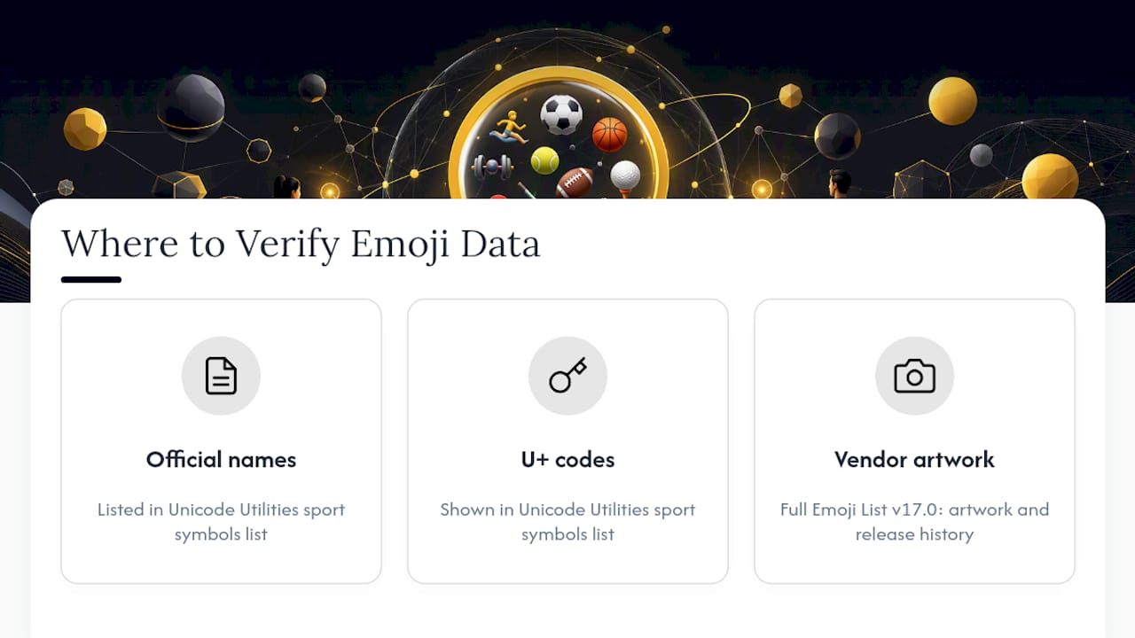 Three layers of sports emoji verification